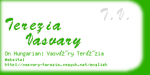 terezia vasvary business card